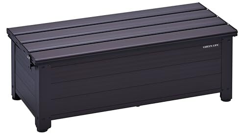グリーンライフ(GREEN LIFE) ベンチストッカー 収納ベンチ(幅84×奥行36.5×高さ32cm 座面耐荷重100kg)物置 屋外収納 ボ_画像1