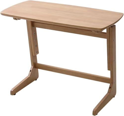 山善(YAMAZEN) 昇降 テーブル 高さ3段階調整 頑丈(耐荷重20kg) アジャスター付 幅75×奥行41.5×高さ55/60/65cm 品_画像1