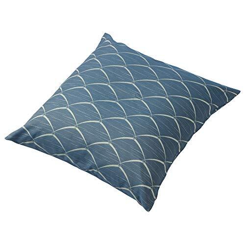 nishikawa 西川 座布団カバー 八端判 (59X63cm) 丈夫な甲州織 日本製 令和露芝柄 おしゃれ 業務用 帰省 ダークブルー_画像1