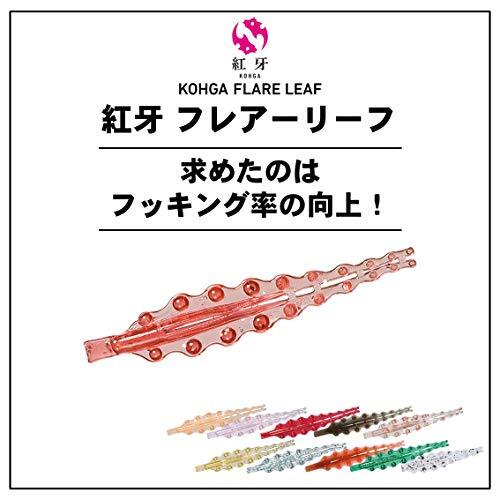 ダイワ(DAIWA) タイラバ 紅牙 フレアーリーフ 2インチ 岩イソメレッド ルアー_画像2