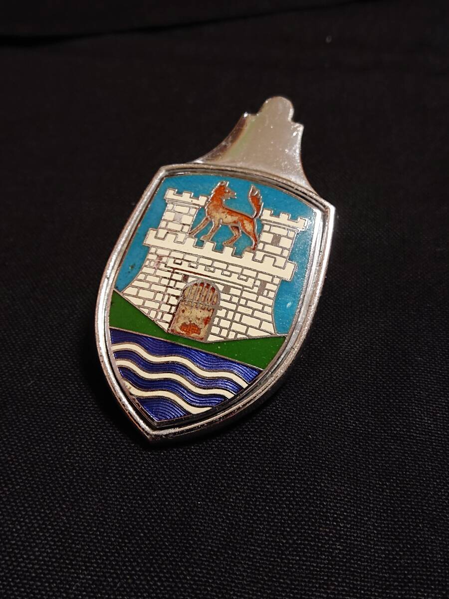 空冷 VW 純正 フロントフード ウォルフスブルグ メダリオン フルカラー 4ブリック_画像1