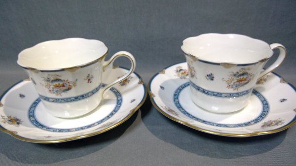 ≪NARUMI≫シャリラムーン カップ & ソーサー　ペアセット ホワイト (梱80)272050100a9q910_画像1