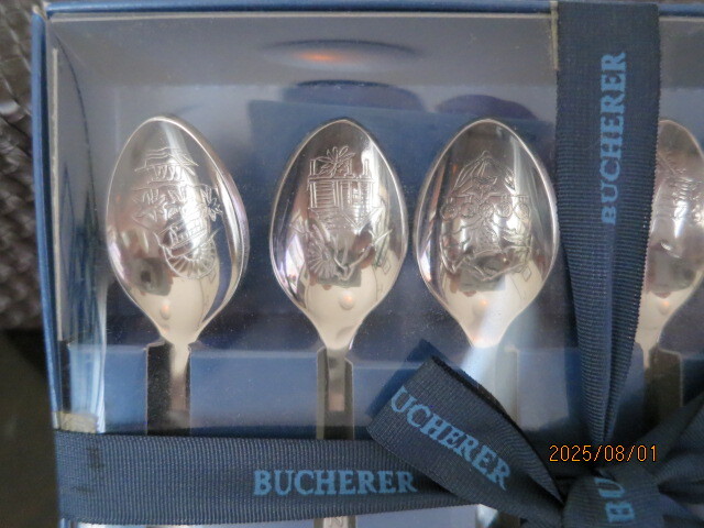【未開封】ROLEX BUCHERER ★ロレックス ブヘラ スプーン6本セット ROLEX BUCHERER ロレックス ブヘラ スプーン6本セット