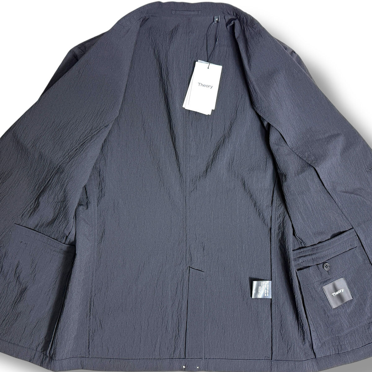 Theory セオリー カジュアルジャケット グレー 0138225L0064 J7083 新品 セオリー 21SS Kelso Clinton CPSC W A シアサッカー