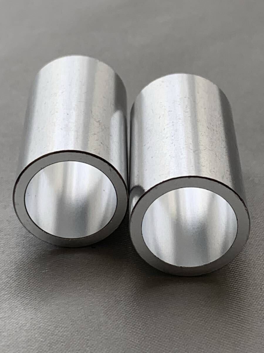 送料無料!アルミスペーサーカラー 内径12mm×外径16mm×厚さ30mm×2個1セット M12ボルトに!ロッドエンドに!F_画像4