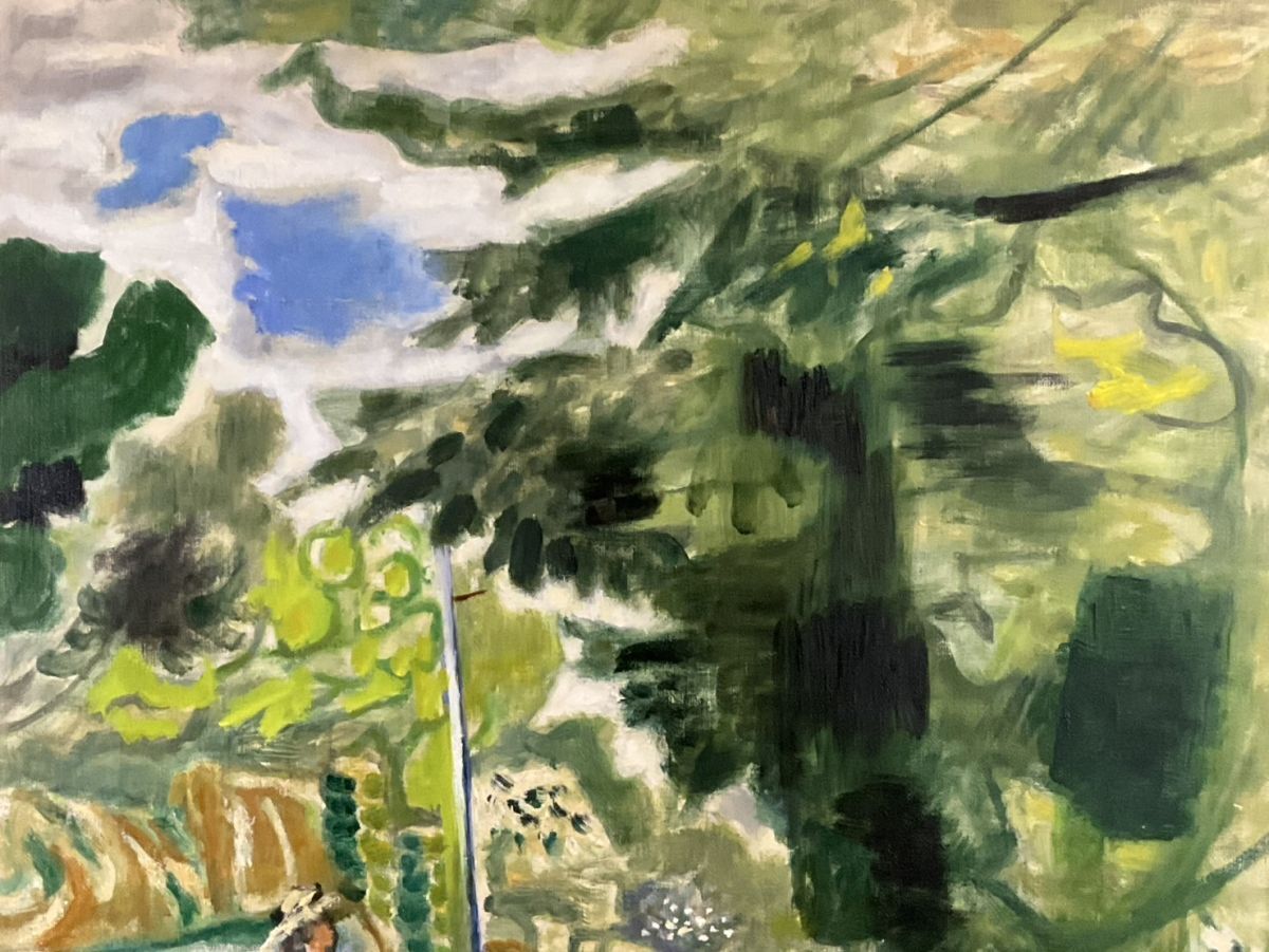 鈴木保徳 絵画 額入り 真作□油彩□鈴木保徳□『栗の木の道(田園調布風景)』□25F