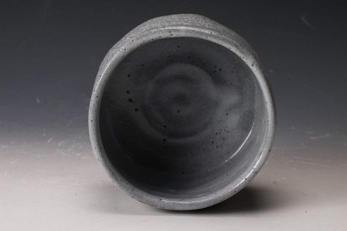 限定品、個展作品、藤原敬介、鼠志野手付皿。共布、栞、共箱、 佳香】藤原恭助 鼡志野茶碗 共箱 二重箱 共布 栞 茶道具 本物