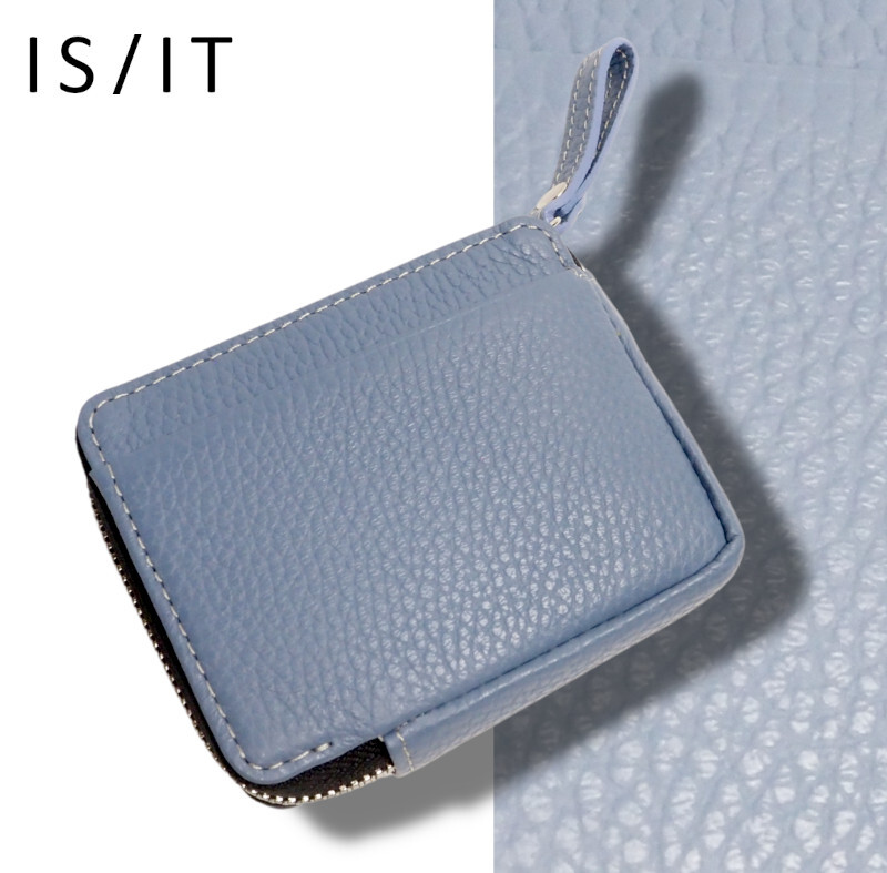 新品正規8800円 IS/IT イズイット イケテイ ミニウォレット ブルー(BLU) 967001_画像1