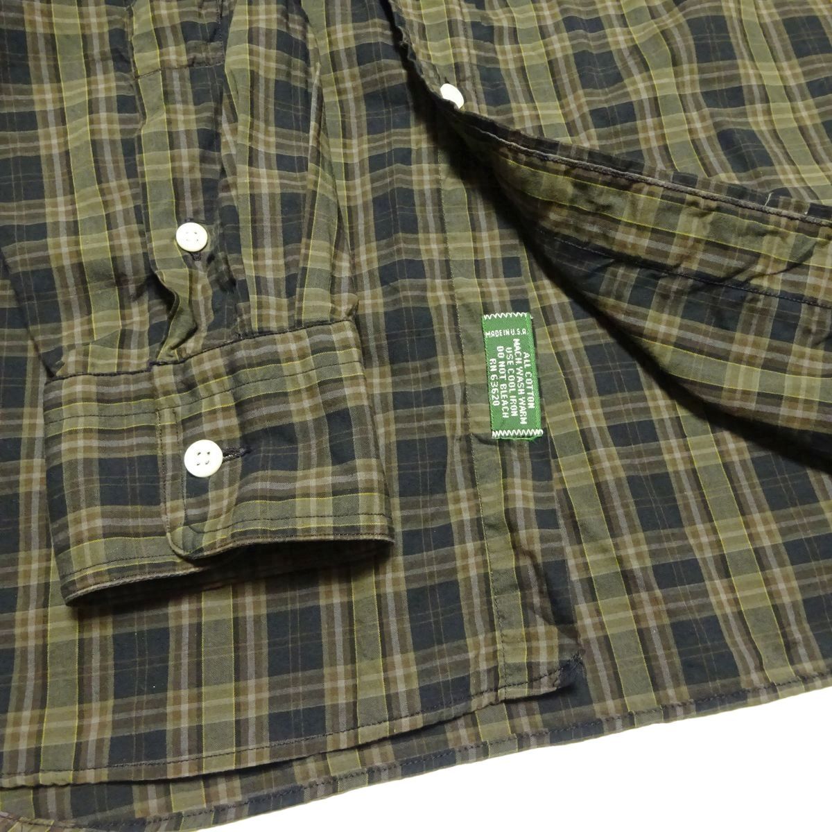 ★USA製♪ギットマンブラザーズ★ボタンダウンシャツ15・1/2 32チェックシャツ長袖シャツメンズアメリカ製GITMAN BROTHERS_画像5