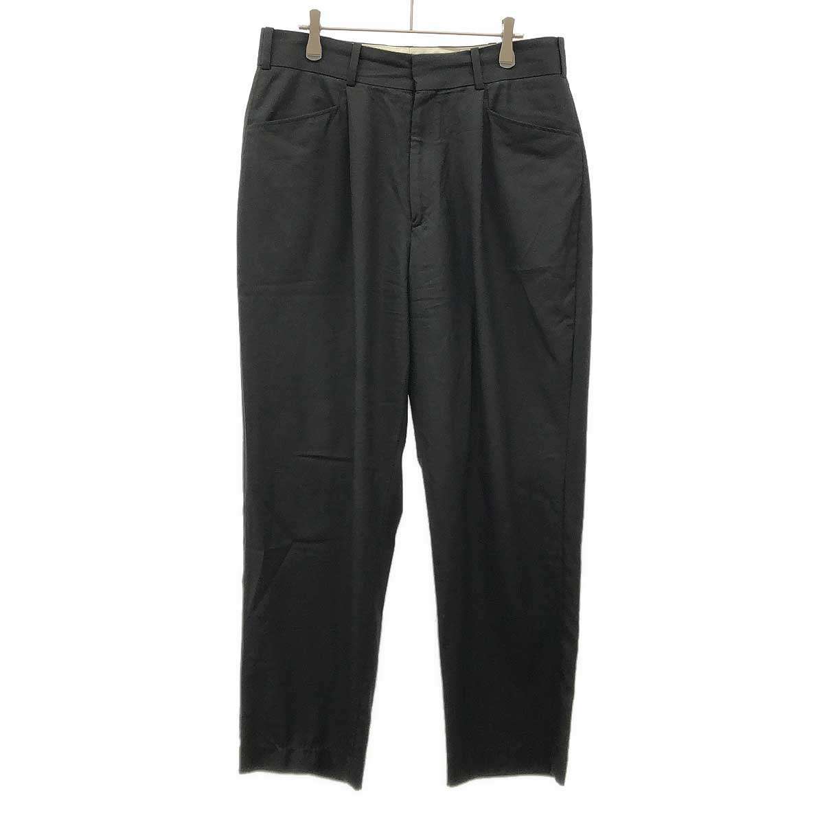 VAINL ARCHIVE ヴァイナルアーカイブ Straight Wool Pant ストレートウールパンツ VAS24S007 ブラック M IT68R154C5BK