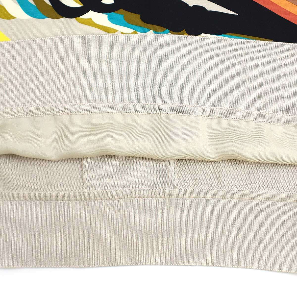 HERMES エルメス 19AW ツイルレーヌ シルクニットワンピース ミックス 42 IT3KDEDQ97P0_画像7