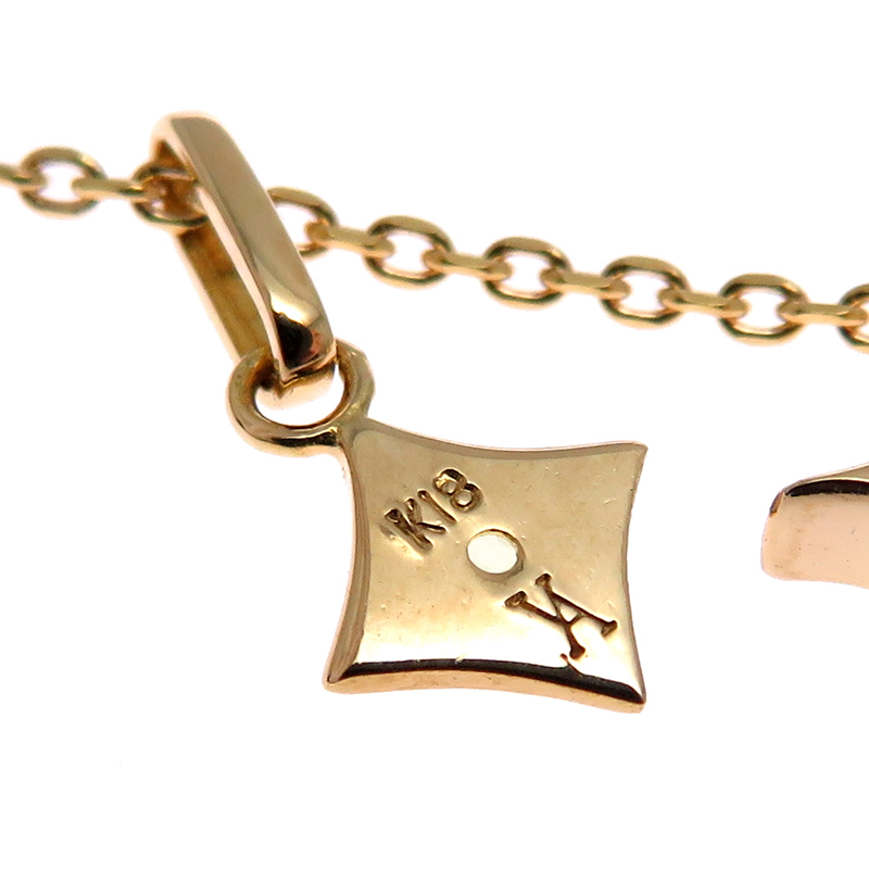 [. талант головной офис ]Vendome Aoyama Vendome Aoyama бриллиант initial *J~ колье K18 желтое золото женский DH84587