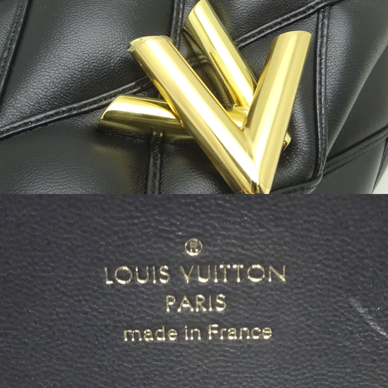 [ Гиндза магазин ]LOUIS VUITTON LV Louis * Vuitton maru ta-juGO-14 MM M22891 сумка на плечо овечья кожа nowa-ru( черный ) DH89070