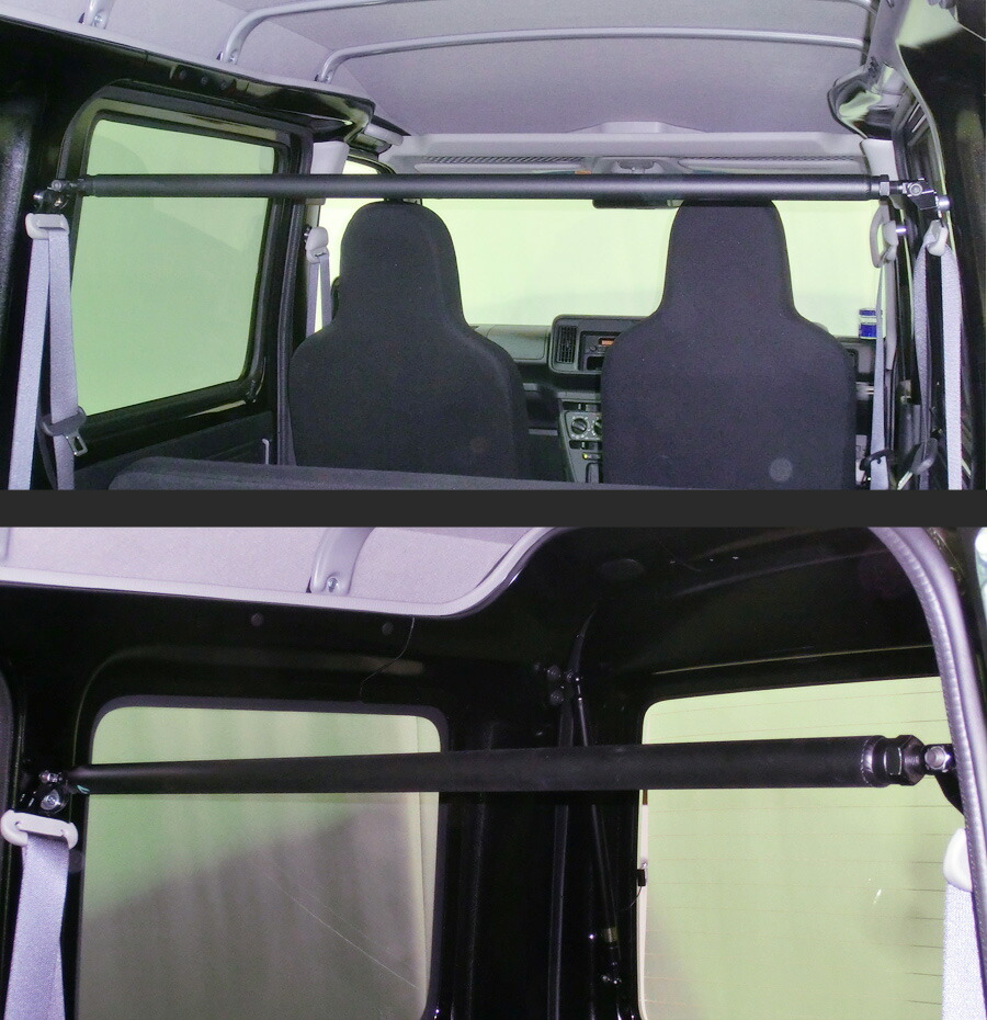 LARGUS ラルグス 調整式リアピラーバー ダイハツ ハイゼットカーゴ S321V 2WD バー長さ:1,040mm_画像2