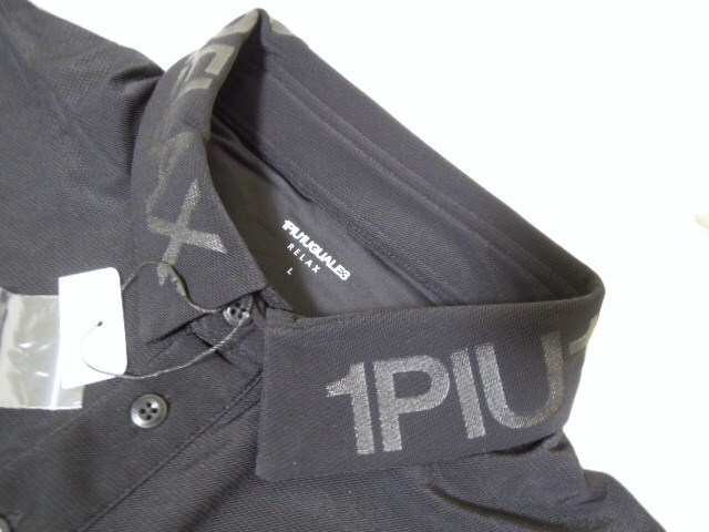 1PU1UGUALE3●relax●ウノピュウーノウグァーレトレ●半袖●大人ゴルファー●デザインウエアー●人気のブラック●サイズL●未使用_画像6