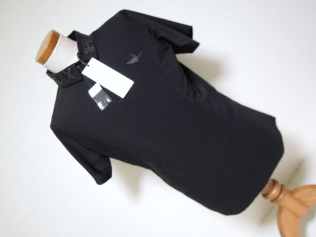 1PU1UGUALE3●relax●ウノピュウーノウグァーレトレ●半袖●大人ゴルファー●デザインウエアー●人気のブラック●サイズL●未使用_画像2