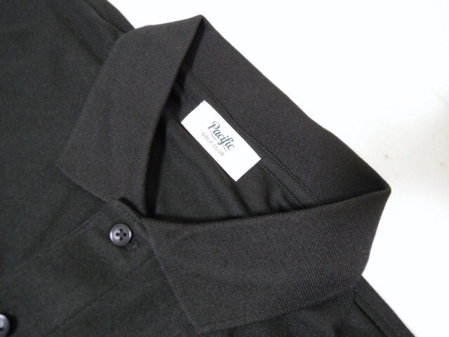 Pacific Golf CLUB●パシフィック ゴルフクラブ●半袖●ポロ●バックプリント●ブラック●サイズM●超美品_画像8