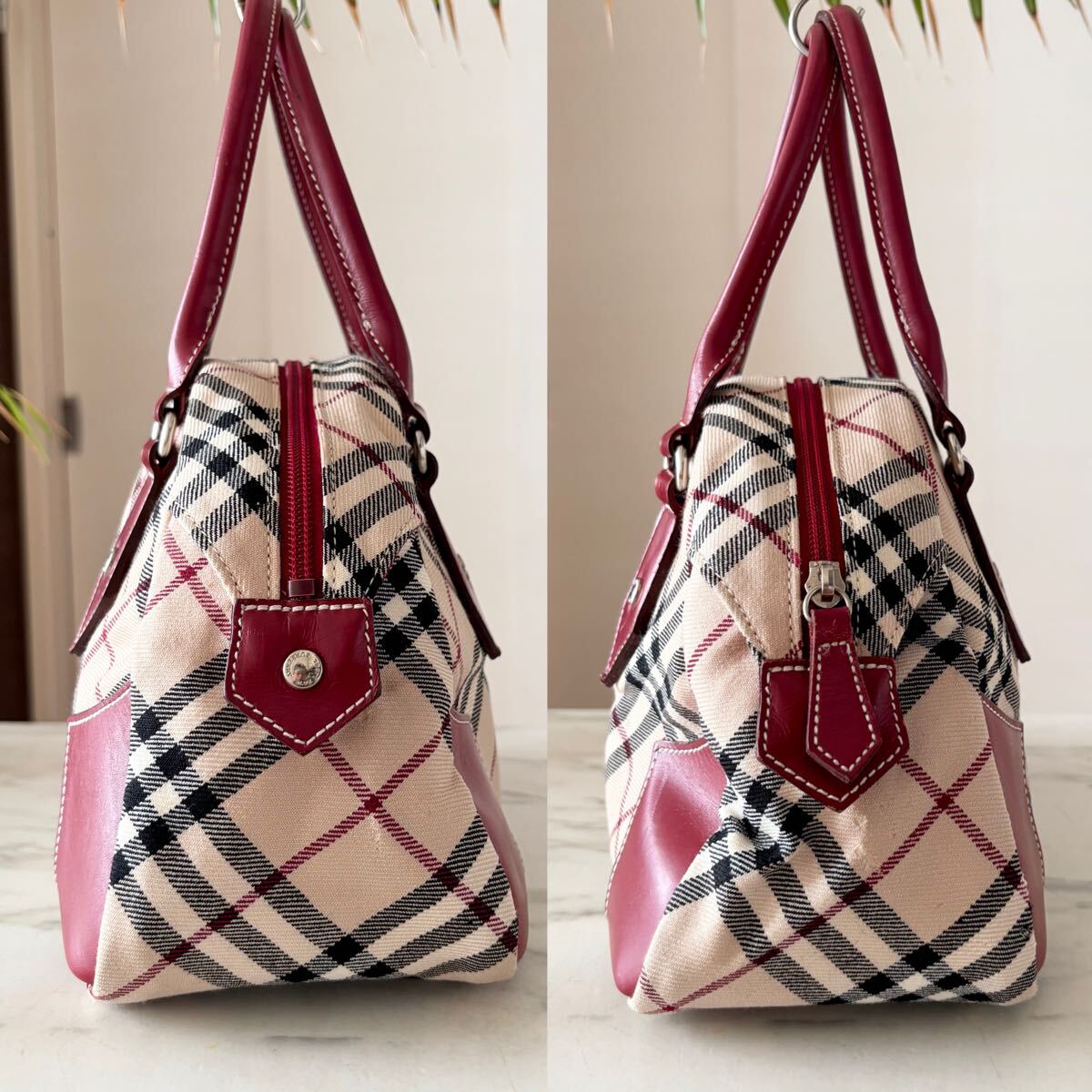 超希少 BURBERRY バーバリー ノバチェック柄 手袋 ファー 正規品 BURBERRY バーバリー レザートートバッグ ノバチェック