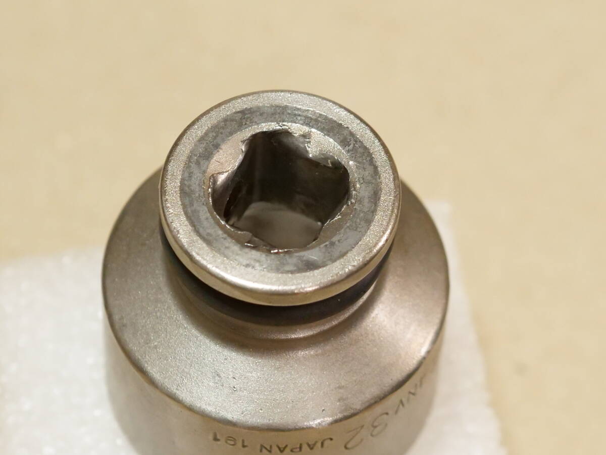 TONE 32 mm 差込角 12.7 mm 1/2 inch 6角 インパクト ソケット 4NV-32 検) トネ 4A-32 KTC BP4-32 BP4M-32_画像3