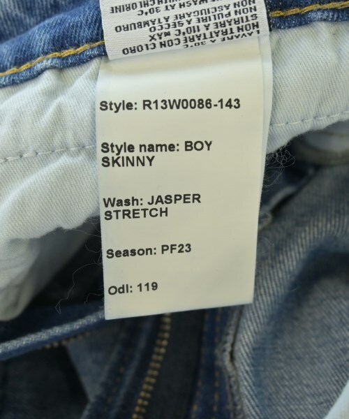 R13 デニムパンツ メンズ アールサーティーン 中古　古着_画像4