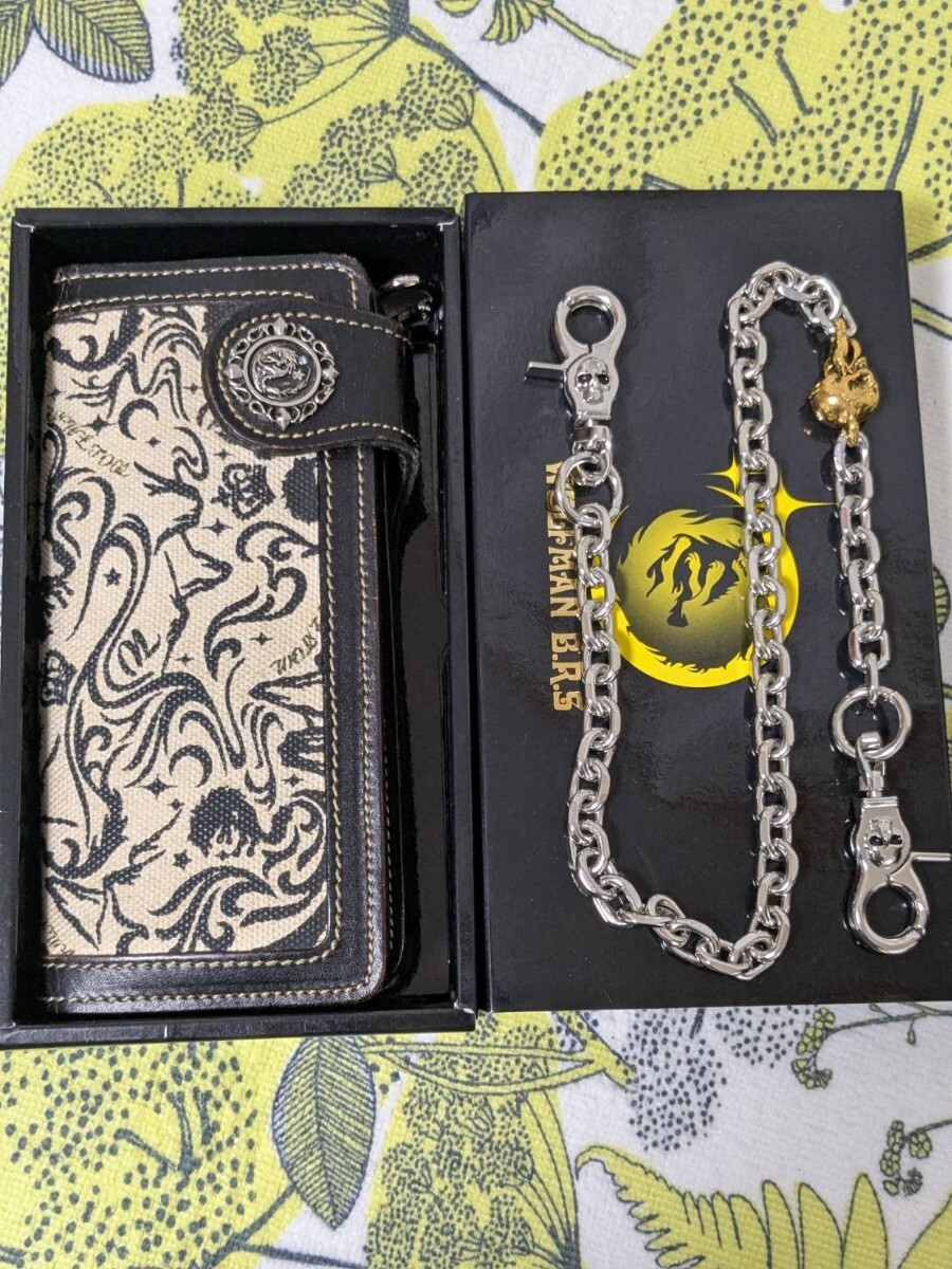 WOLFMAN B.R.S ウルフマン　バイカーズウォレット　ライダースウォレット　ロングウォレット　長財布　財布_画像1