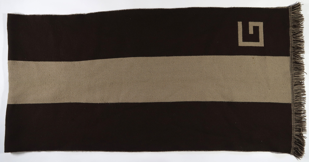 GUCCI， マフラー， ブラウン/ベージュ， イタリア製， 中古