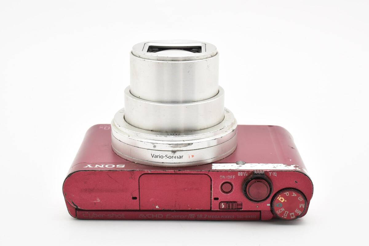 SONY ソニー Cyber-shot DSC-WX500 ブラック デジタルスチルカメラ レッド ジャンク_画像6