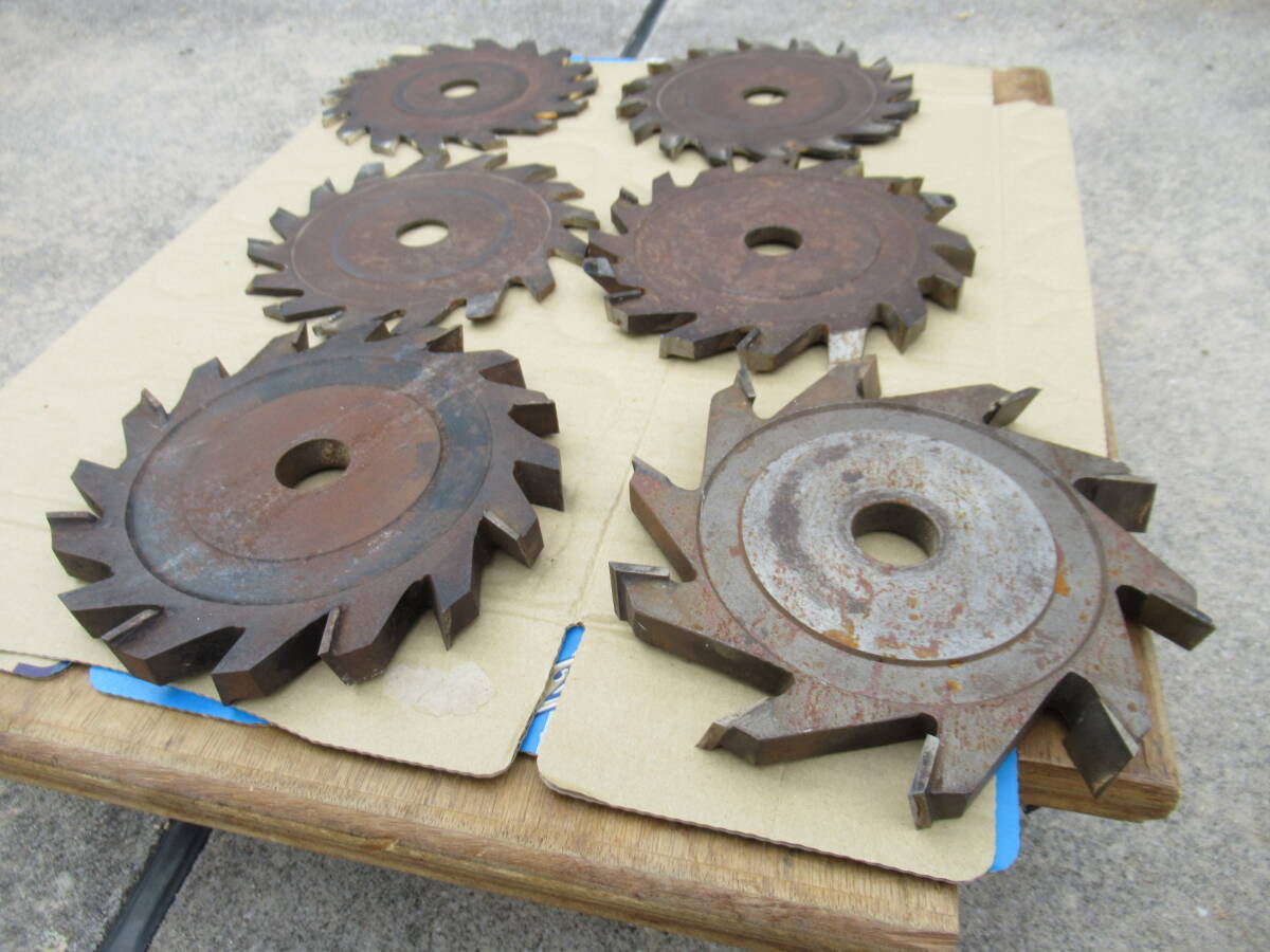 ミナミ SKH2 ミゾキリ用 三面カッター 175mm×21 175mm×15 175mm×9 175mm×6 175mm×4.5 中古_画像2