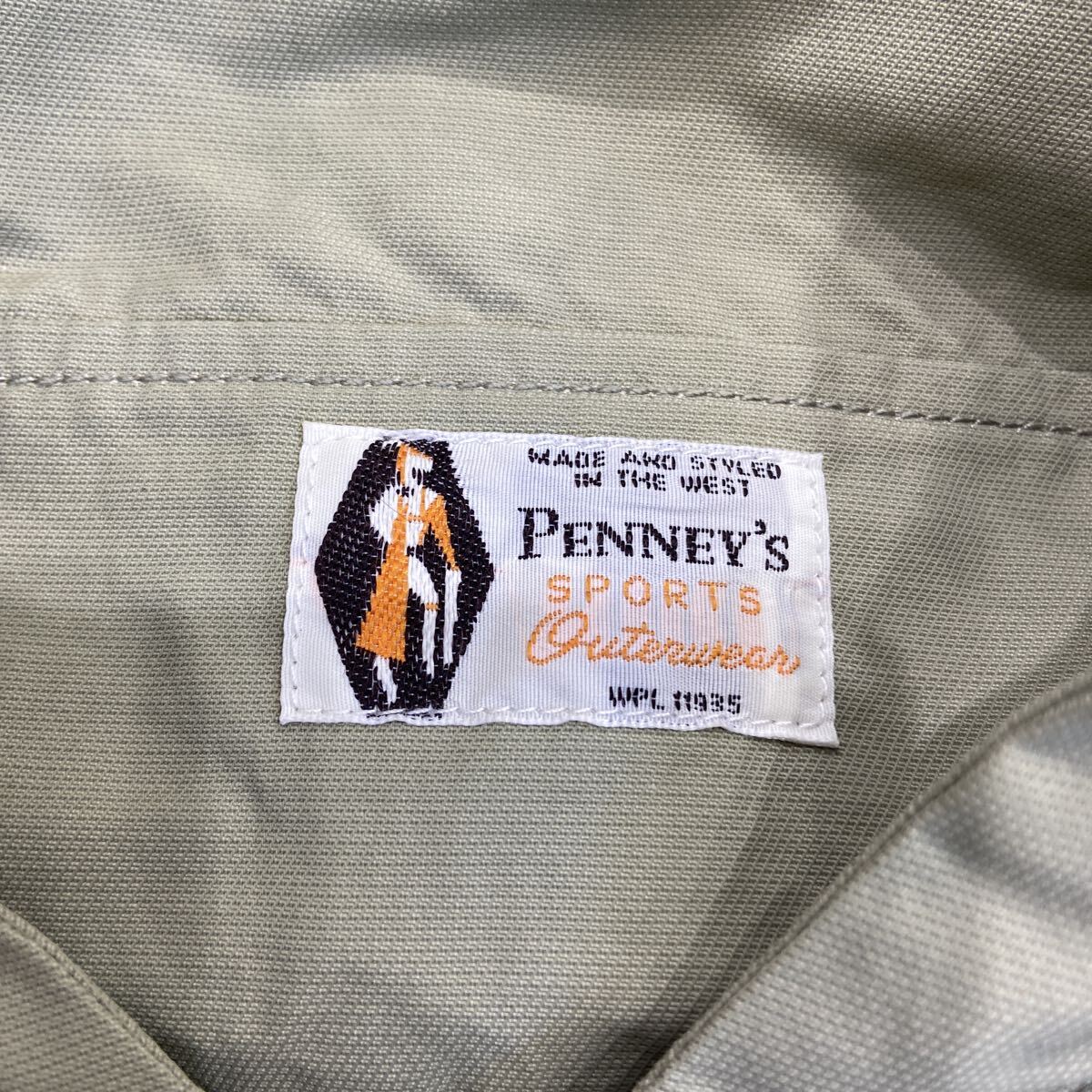 【PENNY'S ペニーズ】アノラックパーカー ジャケット カーキ ロクヨン Lサイズ コットン 2508oki t_画像4