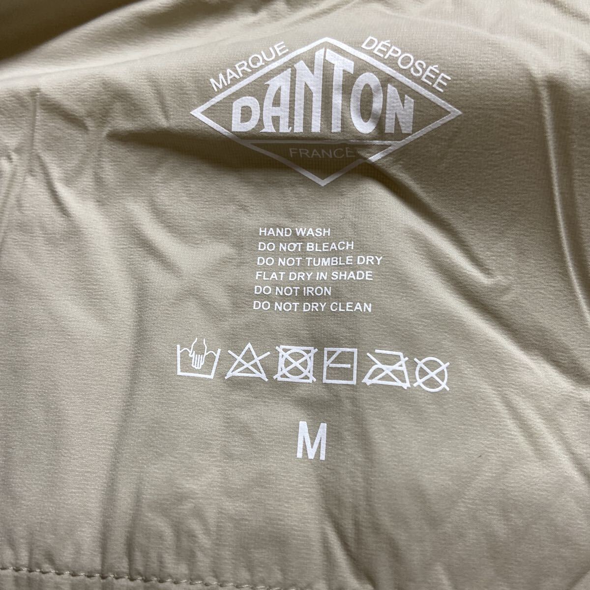 【DANTON ダントン】DT-A0110 SBT ジャケット ナイロンジャケット ベージュ Mサイズ ナイロン 収納付き 2508oki t_画像8