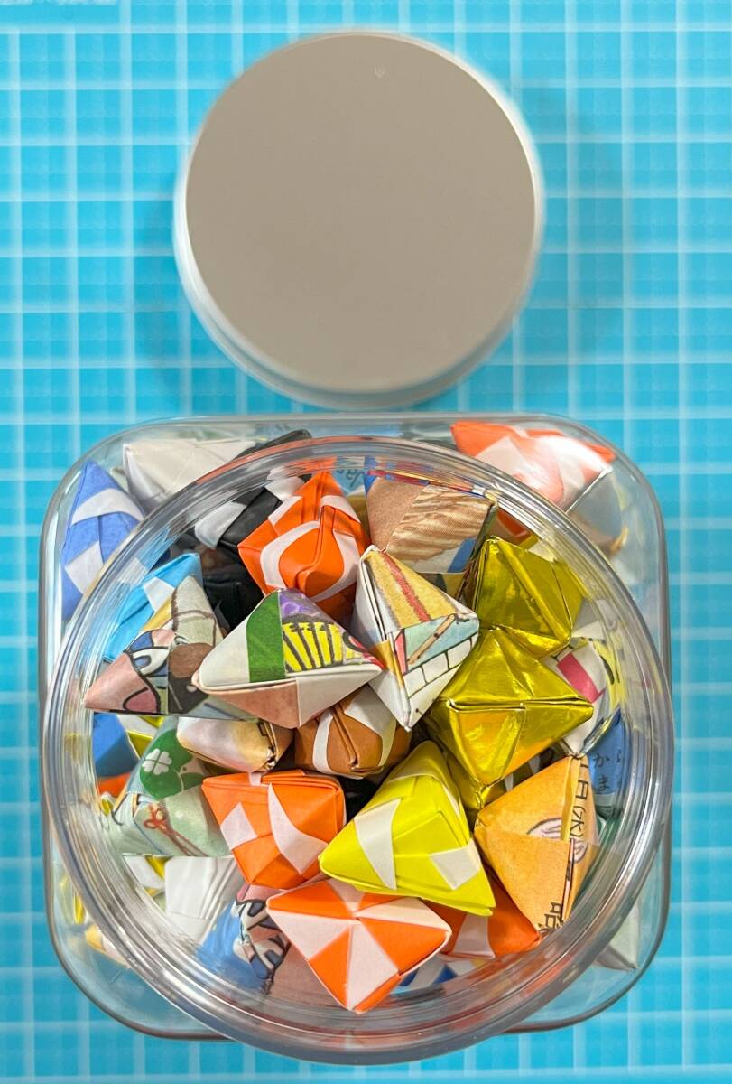 【折り紙　三角錐】⑦-3_画像3