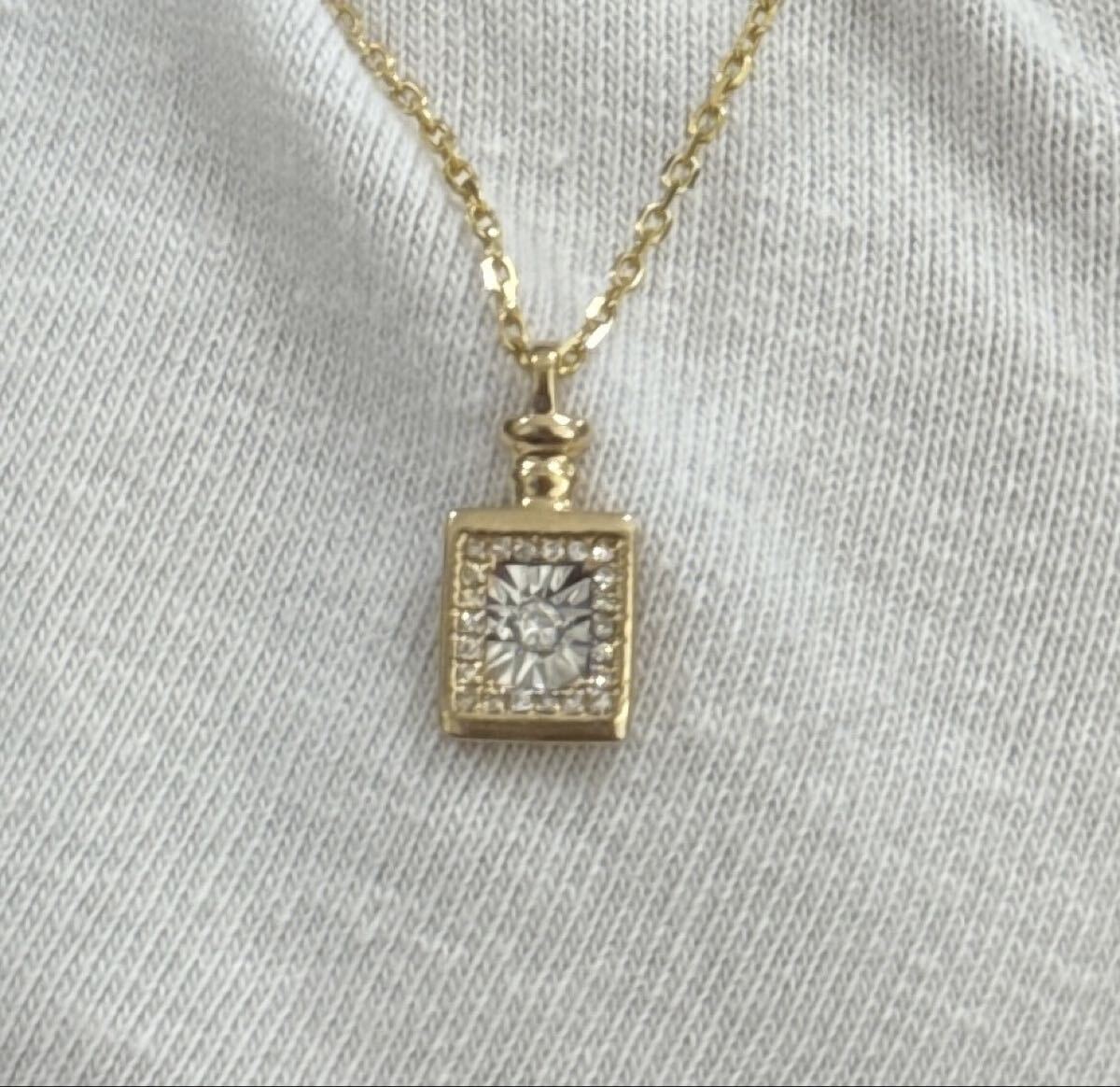 K18ペンダントトップ　チャーム　18金　ダイヤモンド_画像6