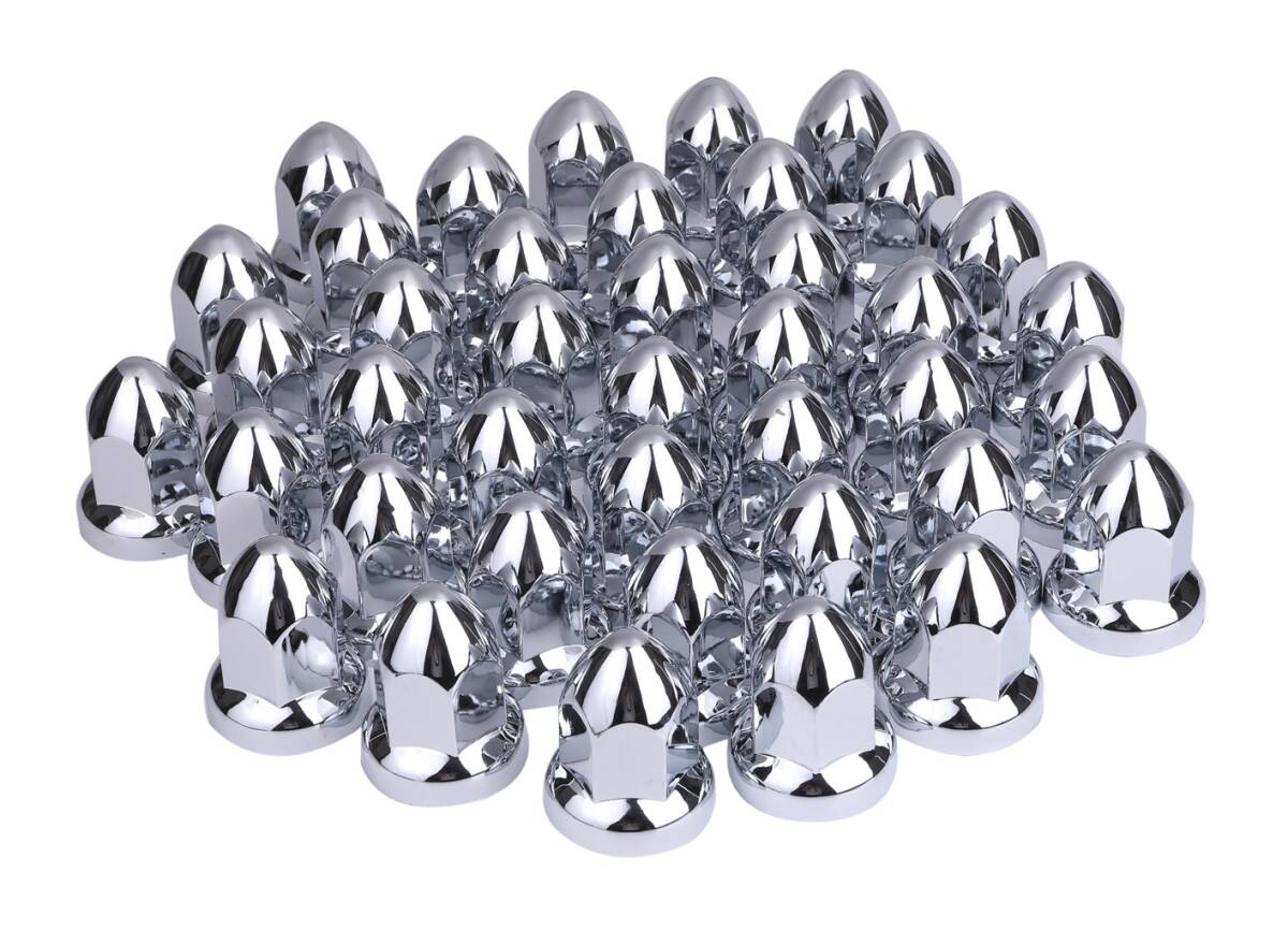 トンガリ ナット キャップ 33mm ISO H60 アメリカン ユーロ カスタム 40個 セット トラック ダンプ デコトラ 汎用品_画像1