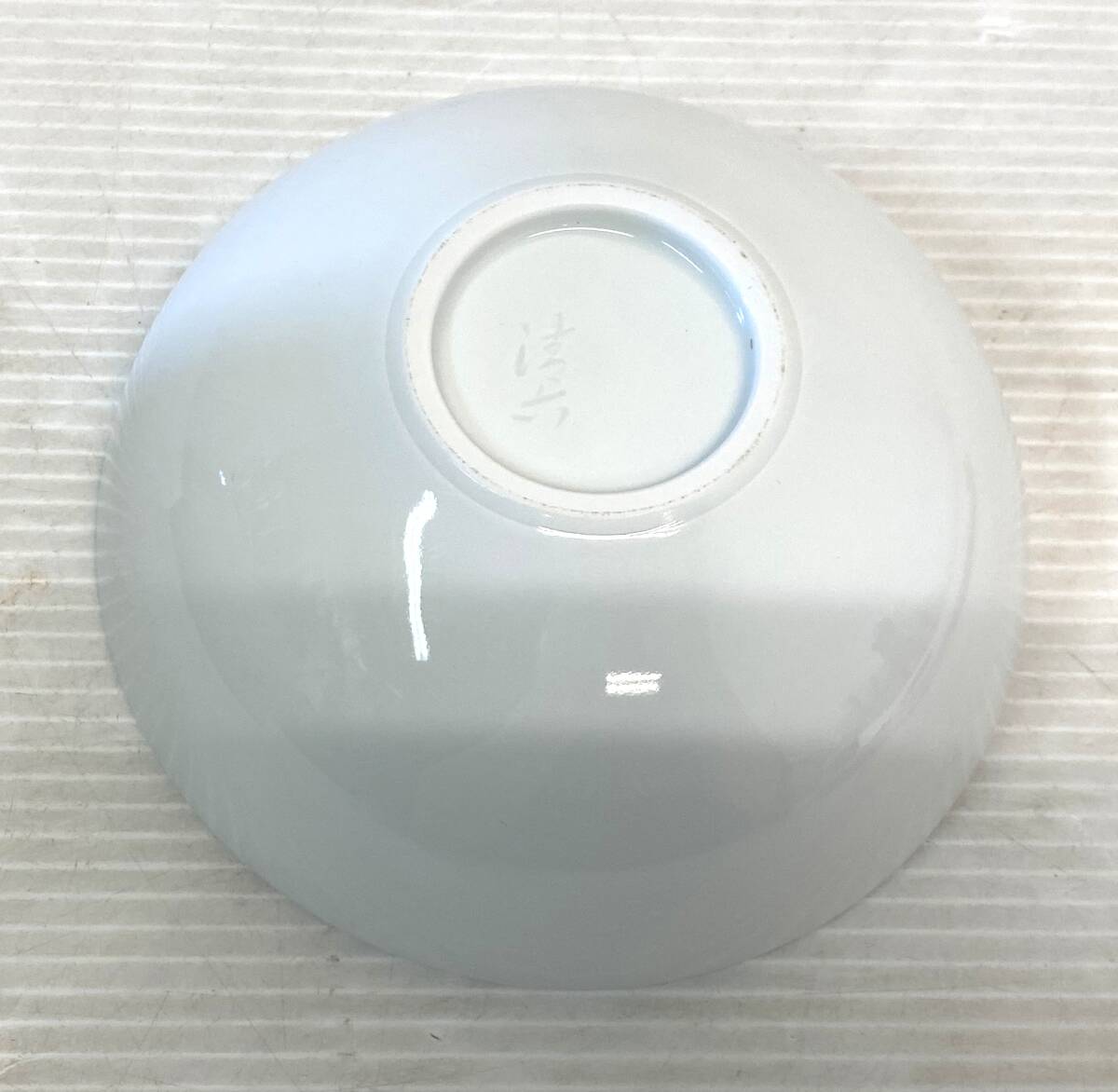 佐賀県重要無形文化財指定　中村清六　高麗庵　「白磁煎茶碗」　五客　共箱 佐賀県重要無形文化財指定 中村清六 高麗庵 「白磁煎茶碗」 五客