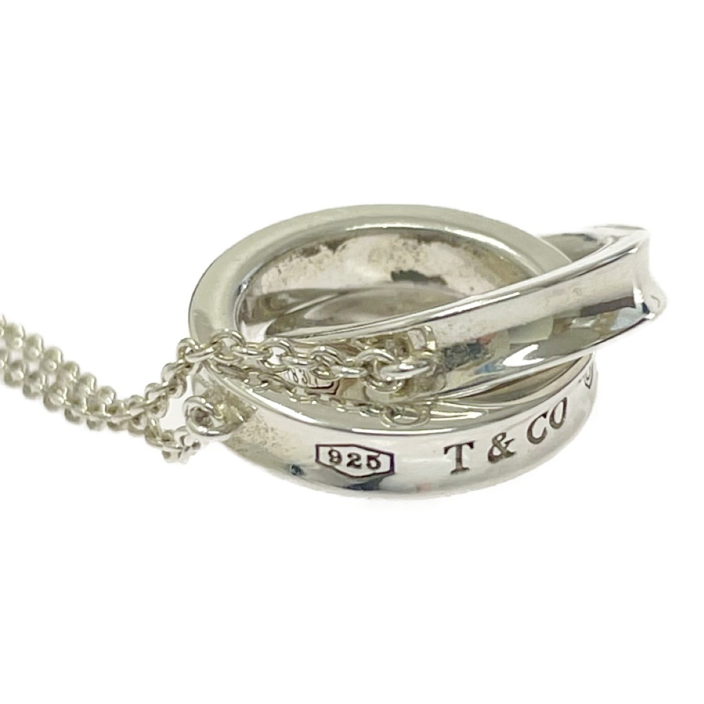 【保存袋付き】 TIFFANY&Co. ティファニー シルバー 1837 インターロッキングサークルネックレス 5.6g 925刻印 443242 ネックレス_画像5