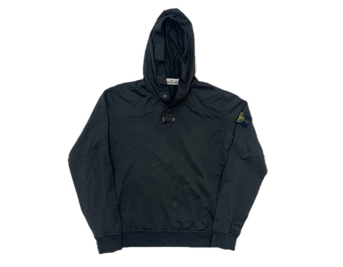 【国内在庫】STONE コンパス ロゴ パーカー スウェットM 00s Stone Island ストーンアイランド コットン ボタン アップ
