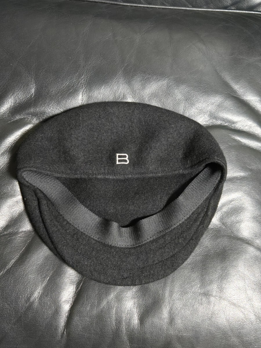 バレンシアガ　ハンチング　ウール　ブラック_画像1