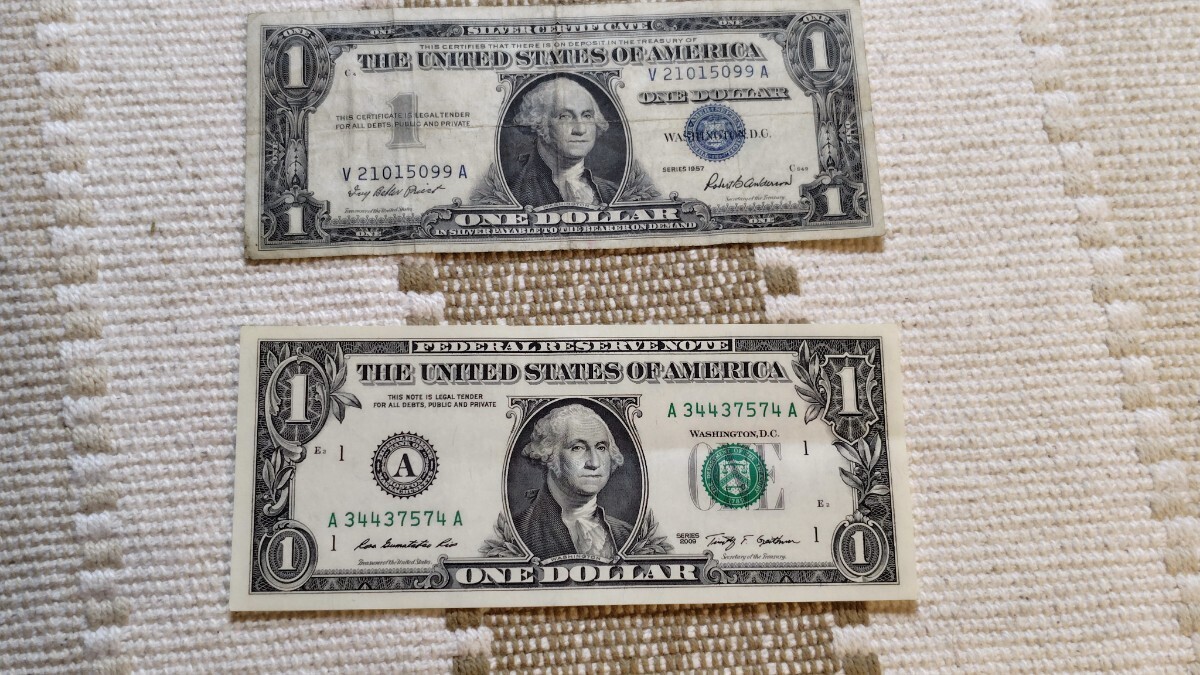 アメリカ　旧ドル紙幣 　1ドル　ブルーシール　アンティーク_画像5