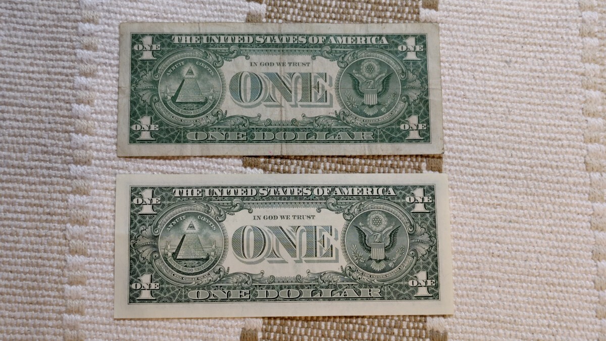 アメリカ　旧ドル紙幣 　1ドル　ブルーシール　アンティーク_画像6