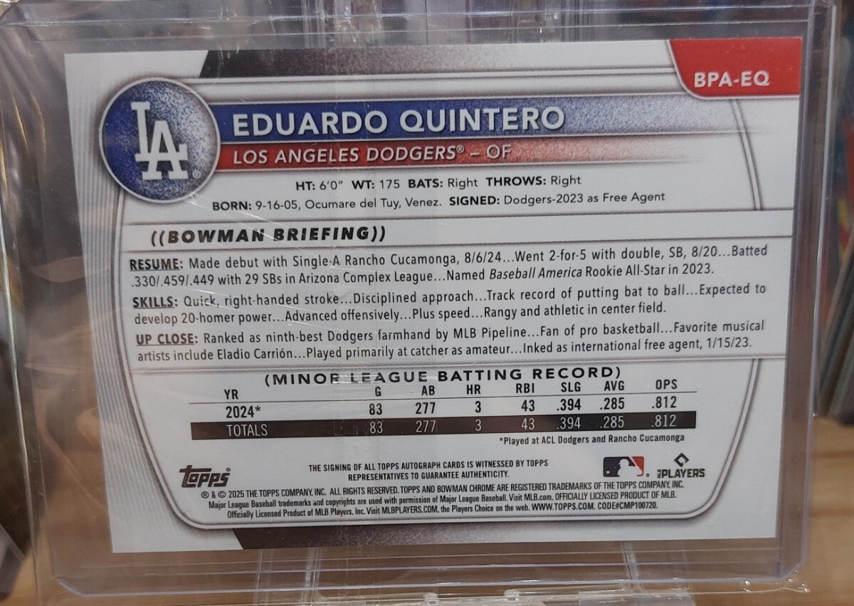 Bowman 2025 EduardoQuintero GOLD