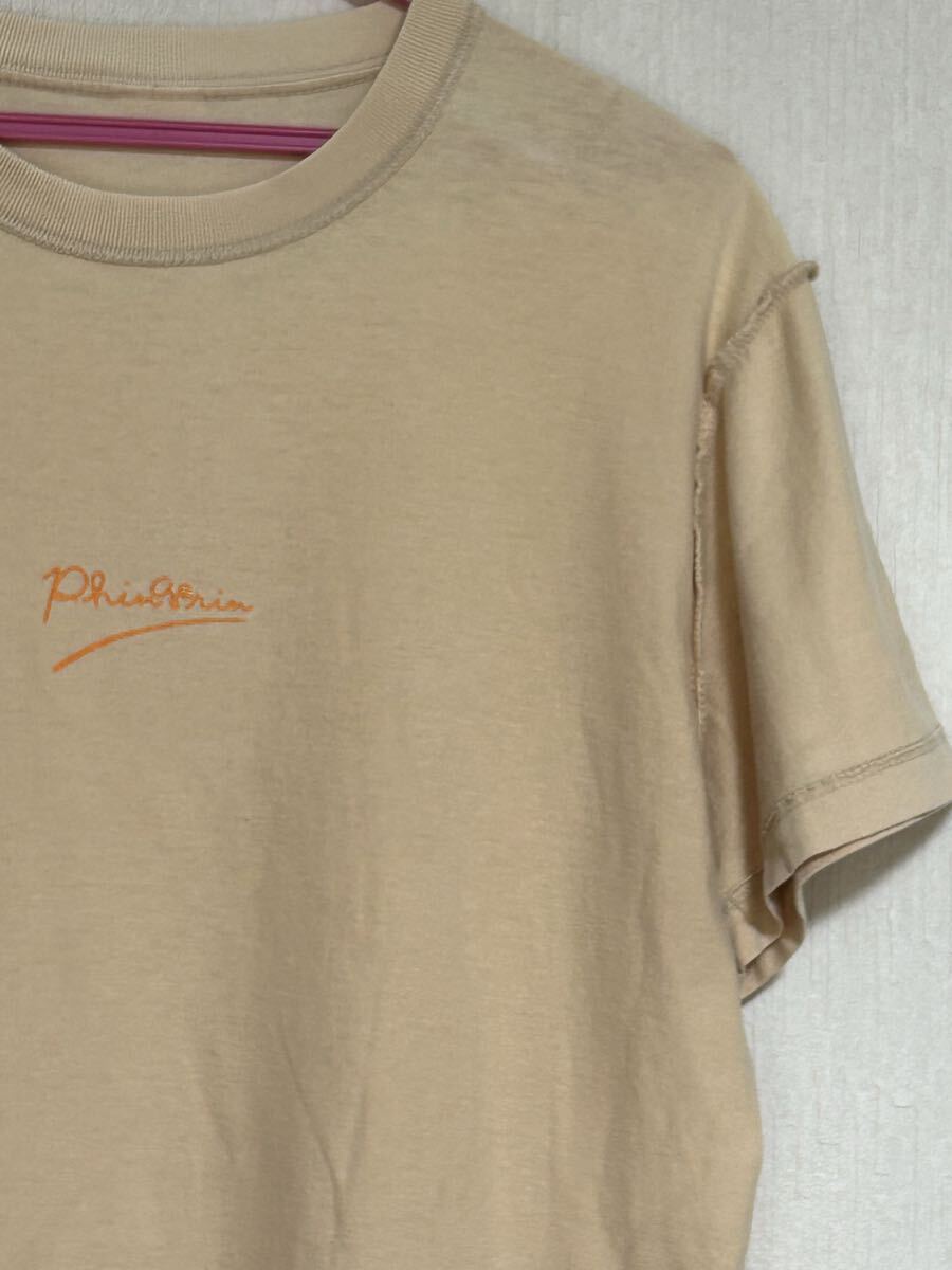 PHINGERIN フィンガリン　バック刺繍入り　半袖Tシャツ　ペールオレンジ_画像2
