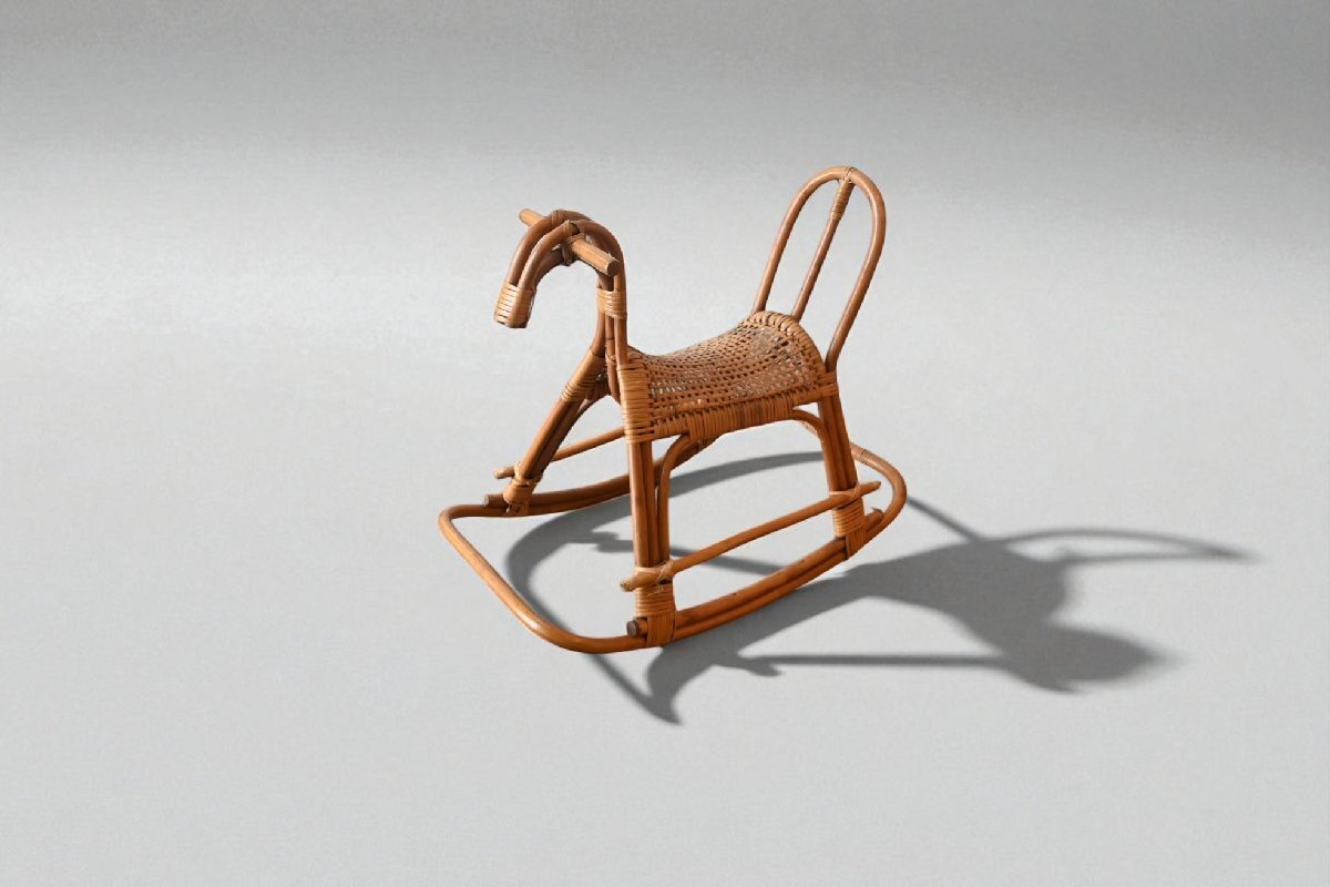0 ротанг. деревянная лошадь ro gold шланг игрушка. транспортное средство произведение искусства дисплей натуральный Asian Vintage старый инструмент. gplus Hiroshima 2508i