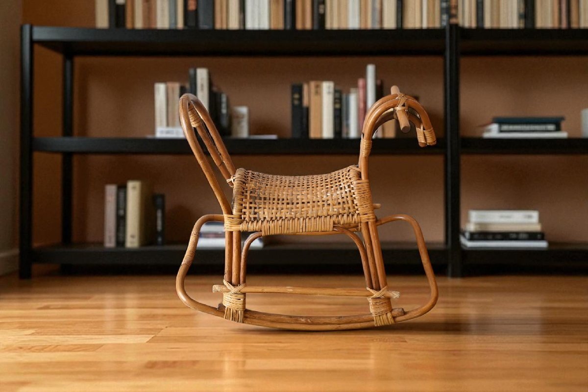 0 ротанг. деревянная лошадь ro gold шланг игрушка. транспортное средство произведение искусства дисплей натуральный Asian Vintage старый инструмент. gplus Hiroshima 2508i