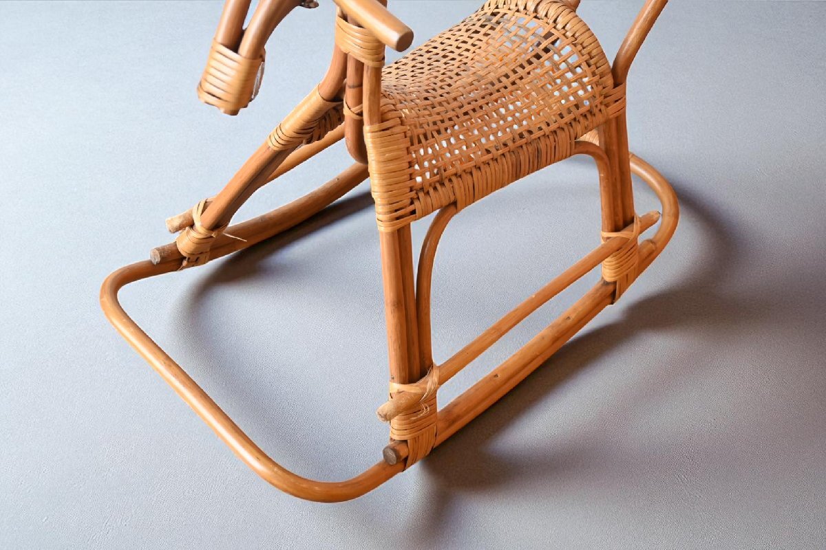 0 ротанг. деревянная лошадь ro gold шланг игрушка. транспортное средство произведение искусства дисплей натуральный Asian Vintage старый инструмент. gplus Hiroshima 2508i