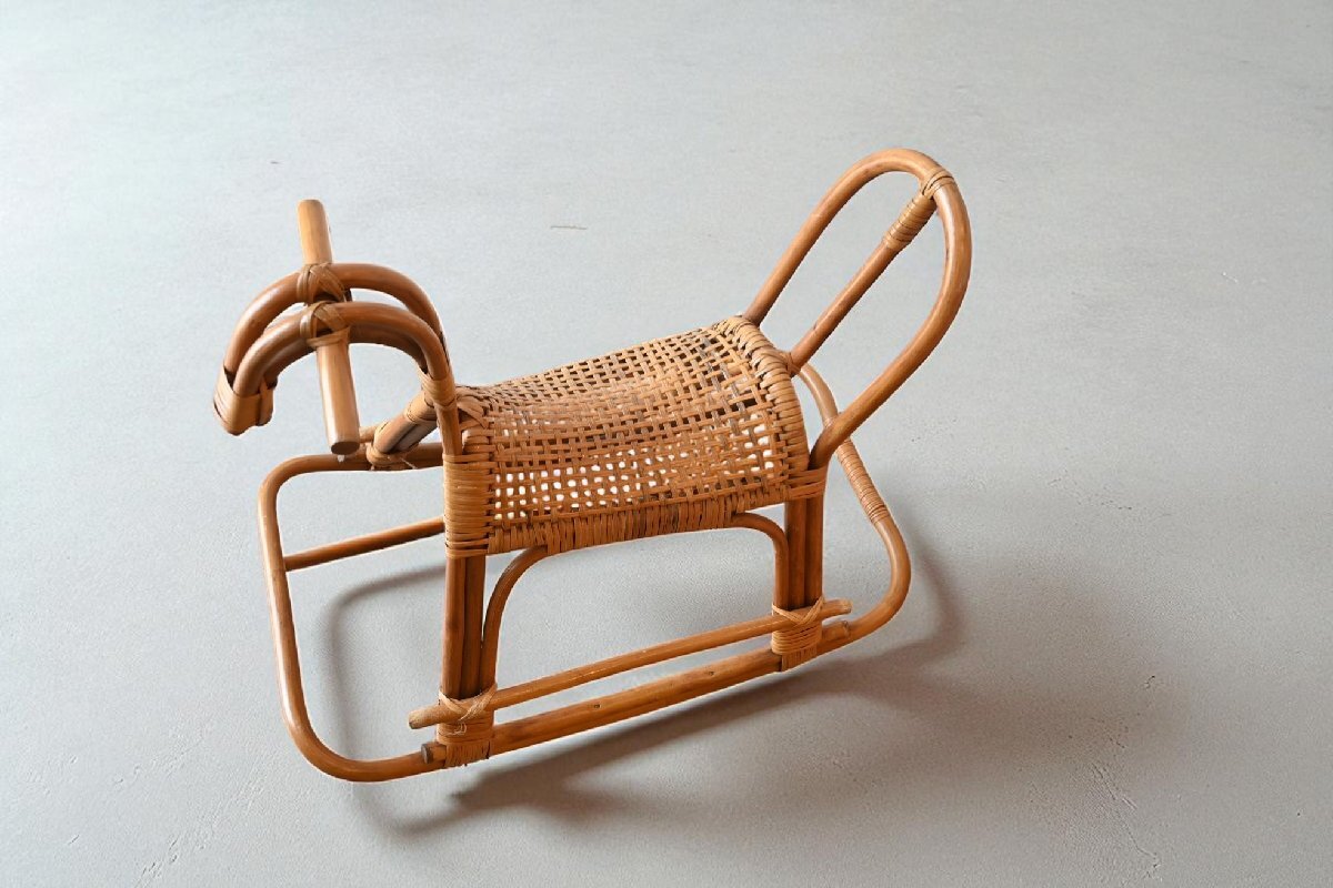 0 ротанг. деревянная лошадь ro gold шланг игрушка. транспортное средство произведение искусства дисплей натуральный Asian Vintage старый инструмент. gplus Hiroshima 2508i