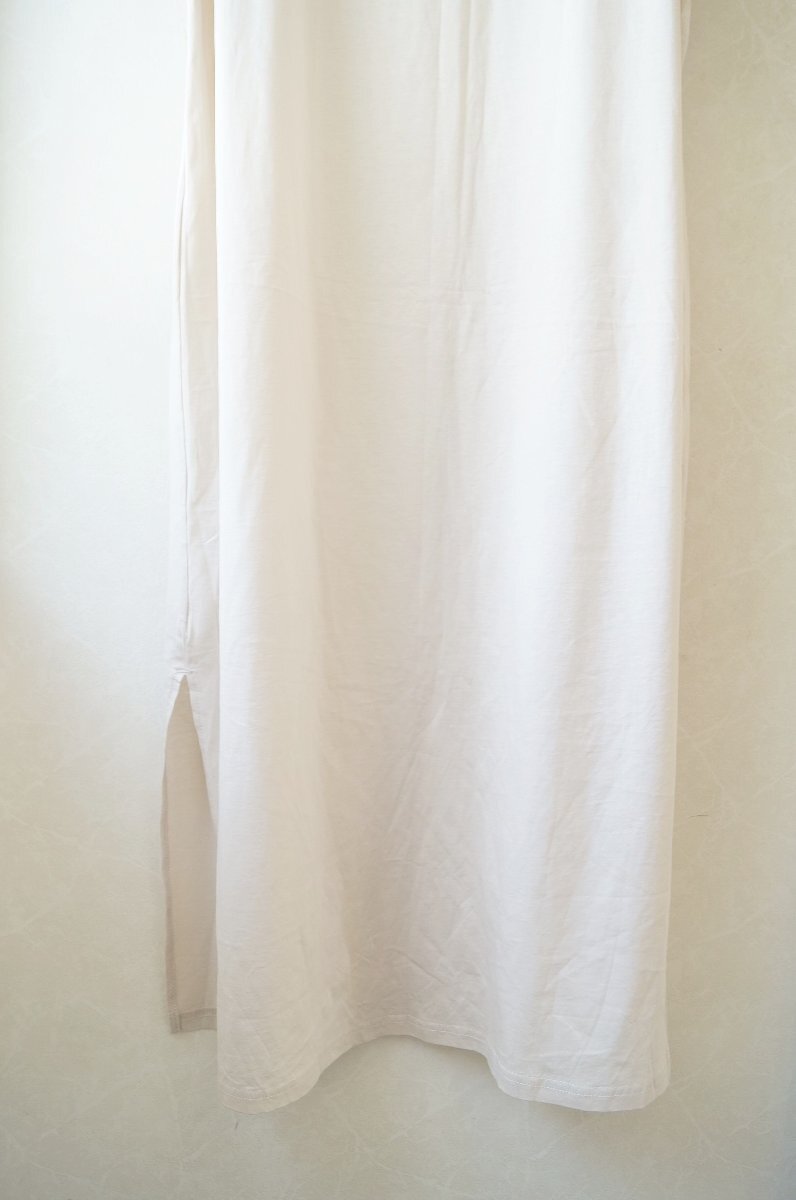 ★送料無料! PARIGOT/パリゴ * サイドスリット ノースリー ワンピース　/アイボリー 薄手コットン*　古着のgplus広島2508t1_画像4