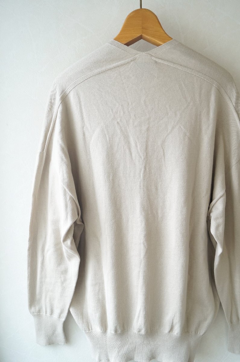 ★送料無料!! ユナイテッドアローズ *カシミヤ混コットン バックボリューム Vネックニット ベージュ*古着のgplus広島 2508t3_画像5