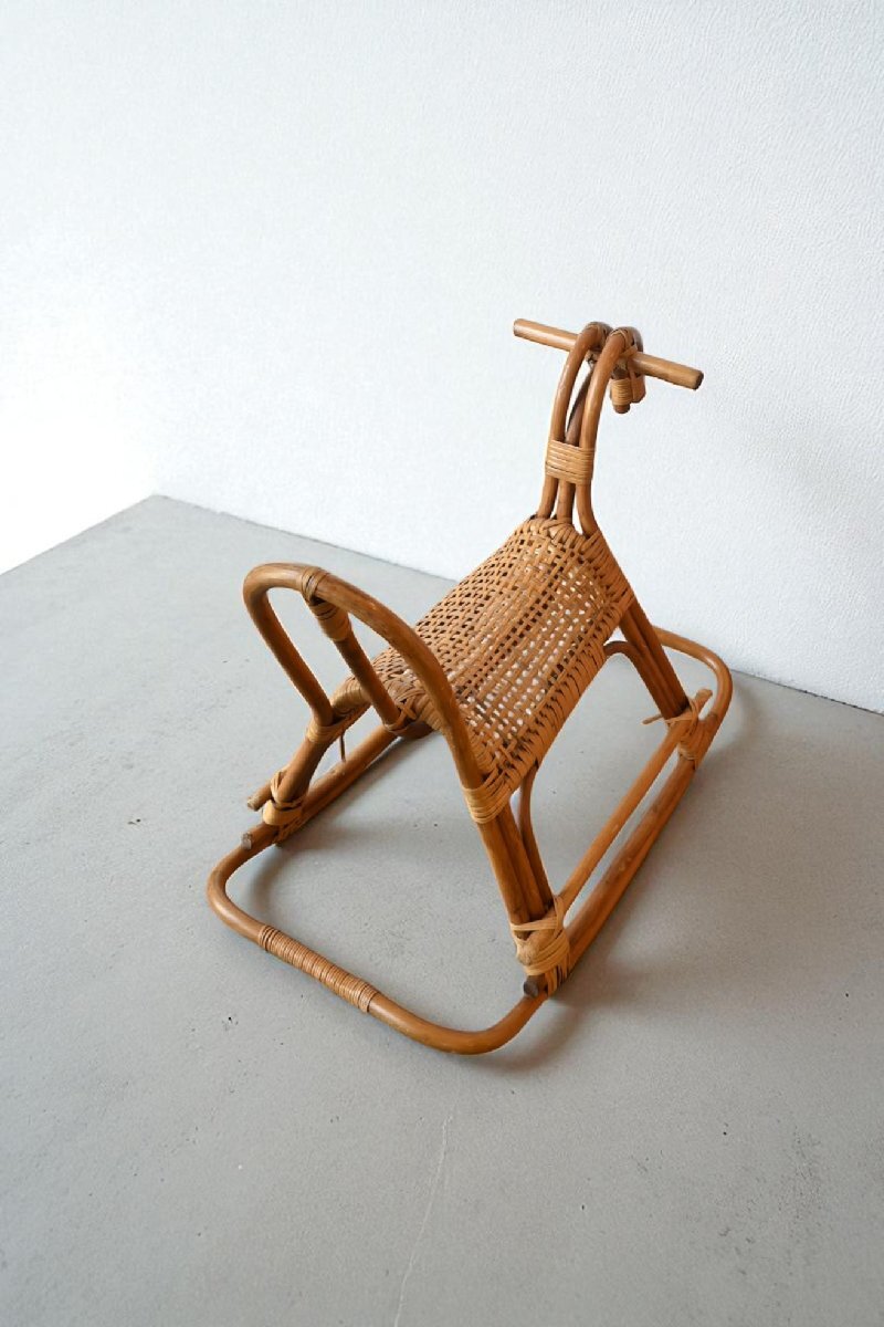 0 ротанг. деревянная лошадь ro gold шланг игрушка. транспортное средство произведение искусства дисплей натуральный Asian Vintage старый инструмент. gplus Hiroshima 2508i