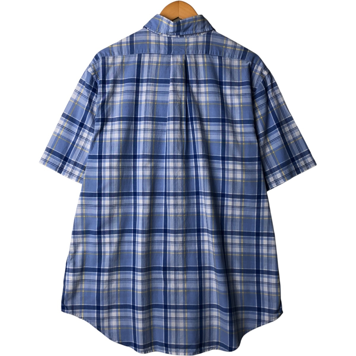 б/у одежда Brooks Brothers Brooks Brothers 1818ma гонг s проверка короткий рукав кнопка down проверка рубашка мужской XL соответствует короткий рукав /eaa576935