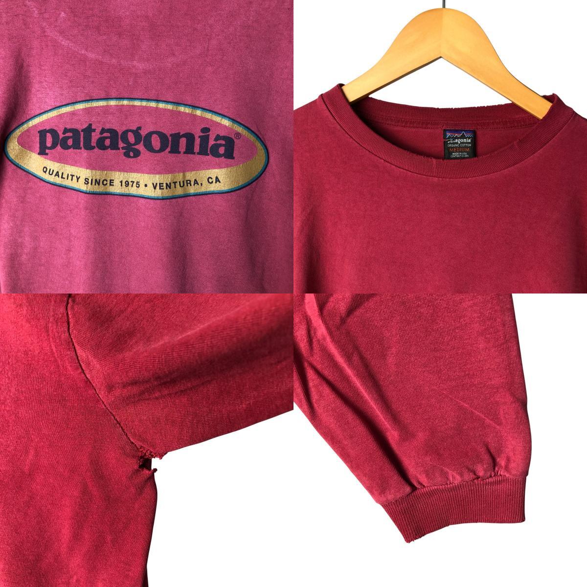 古着 90年代 パタゴニア Patagonia ORGANIC COTTON ロングTシャツ ロンT USA製 メンズM相当 ヴィンテージ /eaa576131_画像7